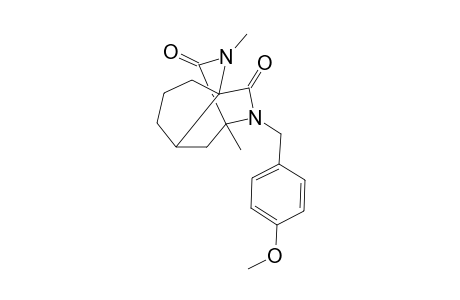 8a-(4'-Methoxybenzyl)-7,10-dimethyl-8,10-diazatricyclo[5.2.2.0(1,5)]undecane-9,11-dione