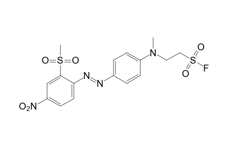2-{N-methyl-p-{2-(methylsulfonyl)-4-nitrophenyl]azo}anilino}ethanesulfonyl fluoride
