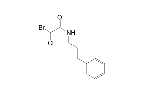 N-Propyl-2-bromo-2-chloro-3-phenylacetamide