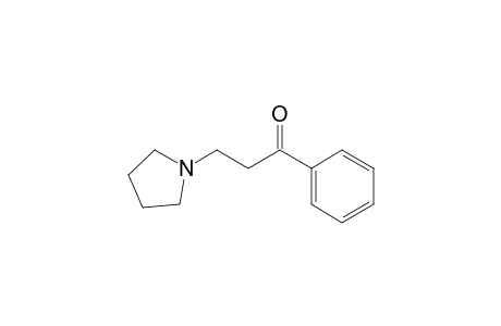 1-Phenyl-3-pyrrolidinopropan-1-one MS2