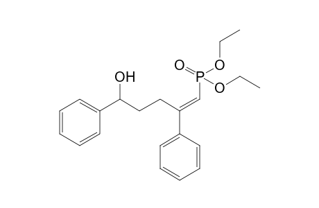 (E)-Diethyl 5-hydroxy-2,5-diphenylpent-1-enylphosphonate