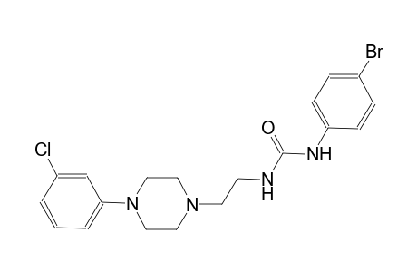 urea, N-(4-bromophenyl)-N'-[2-[4-(3-chlorophenyl)-1-piperazinyl]ethyl]-