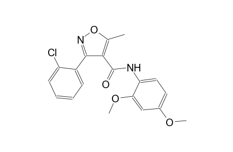 3-(2-chlorophenyl)-N-(2,4-dimethoxyphenyl)-5-methyl-4-isoxazolecarboxamide