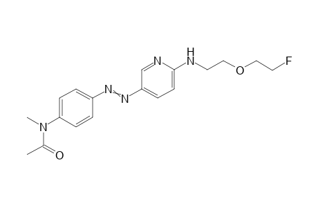 N-(4-{6-[2-(2-Fluoroethoxy)ethylamino]pyridin-3-ylazo}phenyl)-N-methylacetamide