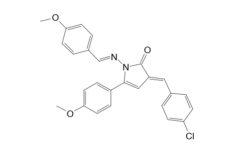 3-(4-Chlorobenzylidene)-1-((4-methoxybenzylidene)amino)-5-(4-methoxyphenyl)-1H-pyrrol-2(3H)-one