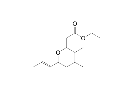 Ethyl 3,4-dimethyl-6-propenyltetrahydropyranyl-2-acetate