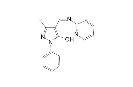 2H-Pyrazol-3-ol, 5-methyl-2-phenyl-4-(pyridin-2-yliminomethyl)-