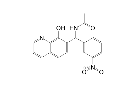 acetamide, N-[(8-hydroxy-7-quinolinyl)(3-nitrophenyl)methyl]-