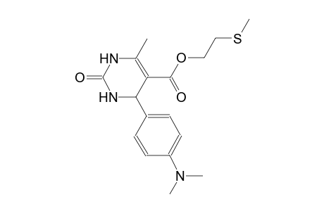 5-pyrimidinecarboxylic acid, 4-[4-(dimethylamino)phenyl]-1,2,3,4-tetrahydro-6-methyl-2-oxo-, 2-(methylthio)ethyl ester