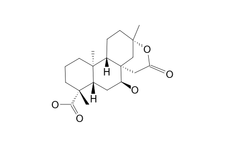 4-ALPHA-CARBOXY-7-BETA,13-ALPHA-DIHYDROXY-13,16-SECO-ENT-19-NORBEYERAN-16-OIC_ACID_13,16-LACTONE