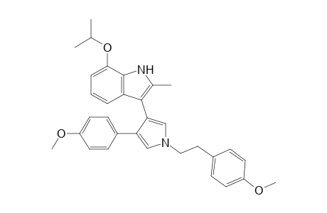 7-Isopropoxy-2-methyl-3-[1-(2-(4-methoxyphenyl)ethyl)-3-(4-methoxyphenyl)pyrrol-4-yl]indole