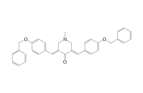 4-piperidinone, 1-methyl-3,5-bis[[4-(phenylmethoxy)phenyl]methylene]-,(3E,5E)-