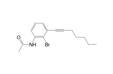 Acetamide, N-[2-bromo-3-(1-heptynyl)phenyl]-