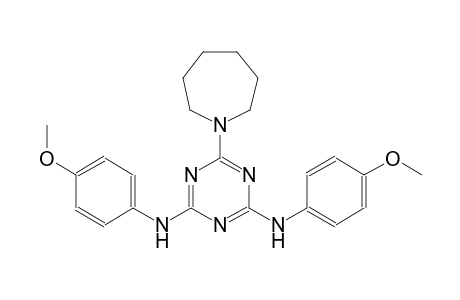 6-hexahydro-1H-azepin-1-yl-N~2~,N~4~-bis(4-methoxyphenyl)-1,3,5-triazine-2,4-diamine