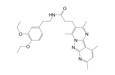 pyrido[2',3':3,4]pyrazolo[1,5-a]pyrimidine-3-propanamide, N-[2-(3,4-diethoxyphenyl)ethyl]-2,4,8,10-tetramethyl-