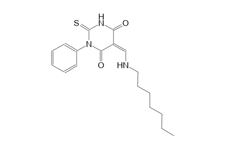 (5Z)-5-[(heptylamino)methylene]-1-phenyl-2-thioxodihydro-4,6(1H,5H)-pyrimidinedione