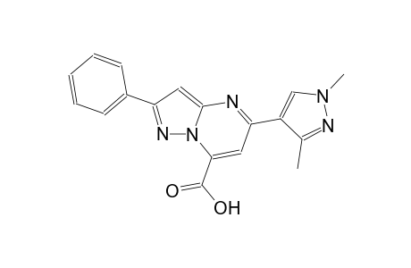 pyrazolo[1,5-a]pyrimidine-7-carboxylic acid, 5-(1,3-dimethyl-1H-pyrazol-4-yl)-2-phenyl-