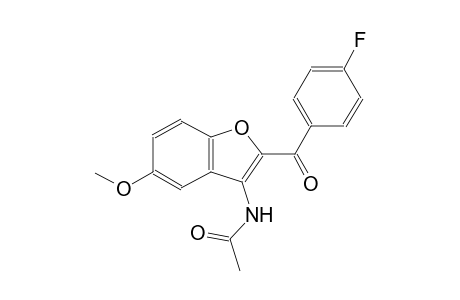 N-[2-(4-fluorobenzoyl)-5-methoxy-1-benzofuran-3-yl]acetamide