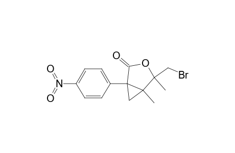 3-Oxabicyclo[3.1.0]hexan-2-one, 4-(bromomethyl)-4,5-dimethyl-1-(4-nitrophenyl)-