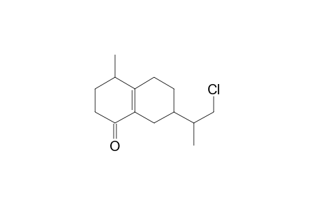 2H-7-(2'-Chloro-1'-methylethyl)-3,4,5,6,7,8-hexahydro-4-methyl-1-naphthalenone