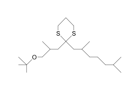 2-(2,6-Dimethyl-heptyl)-2-(2-methyl-3-T-butoxy-propyl)-1,3-dithiane