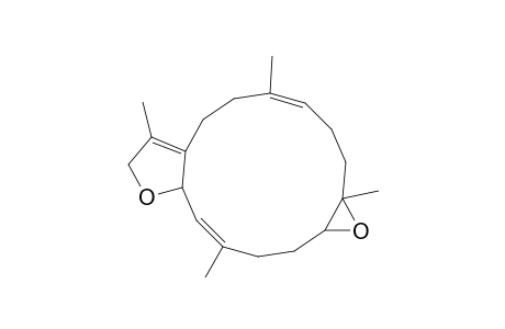 Oxireno[9,10]cyclotetradeca[1,2-b]furan, 1a,2,3,6,7,9,10a,13,14,14a-decahydro-1a,5,8,12-tetramethyl-