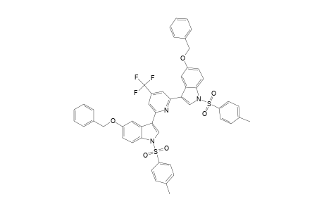 4-TRIFLUOROMETHYL-2,6-BIS-[3'-(N-TOLUENESULFONYL-5'-BENZOXY-INDOLYL)]-PYRIDINE