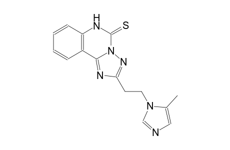 [1,2,4]triazolo[1,5-c]quinazoline-5(6H)-thione, 2-[2-(5-methyl-1H-imidazol-1-yl)ethyl]-