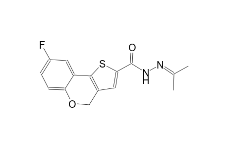 8-fluoro-N'-(1-methylethylidene)-4H-thieno[3,2-c]chromene-2-carbohydrazide
