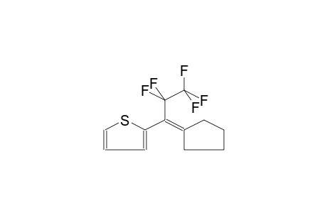 2-(1-CYCLOPENTYLIDENE-2,2,3,3,3-PENTAFLUOROPROPYL)THIOPHENE