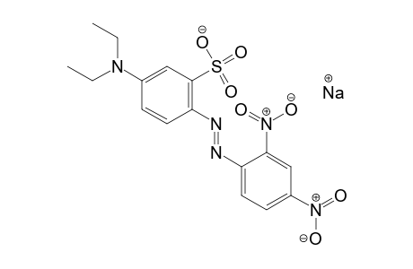 Benzenesulfonic acid, 5-(diethylamino)-2-[(2,4-dinitrophenyl)azo]-, sodium salt
