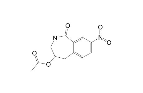 (+/-)-4-ACETOXY-8-NITRO-2,3,4,5-TETRAHYDRO-1H-2-BENZAZEPINONE