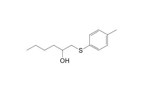 1-(4-Methylphenyl)sulfanylhexan-2-ol