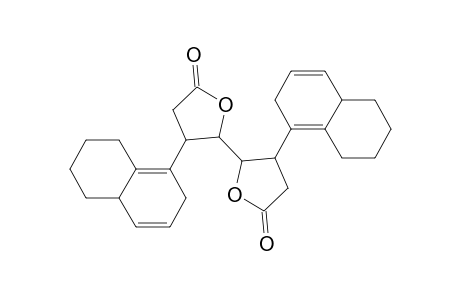 4-(2,4a,5,6,7,8-hexahydronaphthalen-1-yl)-5-[3-(2,4a,5,6,7,8-hexahydronaphthalen-1-yl)-5-oxooxolan-2-yl]oxolan-2-one