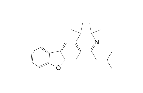 1-Isobutyl-3,3,4,4-tetramethyl-3,4-dihydrobenzofuro-[3,2-g]isoquinoline