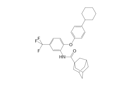 N-[2-(4-cyclohexylphenoxy)-5-(trifluoromethyl)phenyl]-1-adamantanecarboxamide