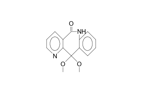 5,6-Dihydro-11,11'-bismethoxy-pyrido(3,2-C)(1)benzazepin-5-one