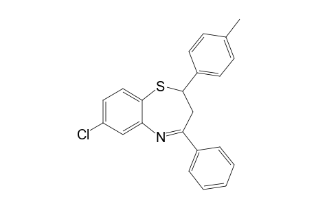 7-Chloro-2-(4'-methylphenyl)-4-phenyl-2,3-dihydro-1,5-benzothiazepine