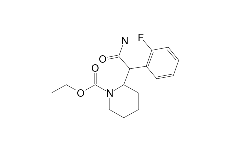 ALPHA-(2-FLUOROPHENYL)-ALPHA-(1-ETHOXYCARBONYL-2-PIPERIDYL)-ACETAMIDE