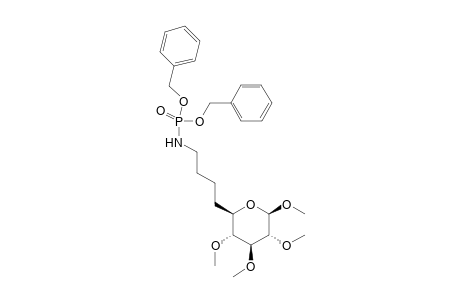 Methyl 9-{[bis(benzyloxy)phosphoryl]amino}-6,7,8,9-tetradeoxy-2,3,4-tri-O-methyl-.beta.-D-gluco-nonopyranoside