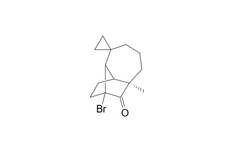9-Bromo-(7R)-methyltricyclo[5.4.0.0(2,9)]undecan-8-one-3-spiro-1'-cyclopropane