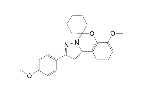 7-methoxy-2-(4-methoxyphenyl)-1,10b-dihydrospiro[benzo[e]pyrazolo[1,5-c][1,3]oxazine-5,1'-cyclohexane]