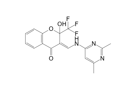 3-{[(2,6-Dimethylpyrimidin-4-yl)amino]methylene}-2-hydroxy-2-(trifluoromethyl)chroman-4-one