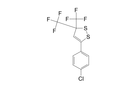 5-(4-CHLOROPHENYL)-3,3-BIS-(TRIFLUOROMETHYL)-3H-1,2-DITHIOLE