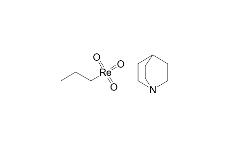 Quinuclidine (n-propyl)-trioxorhenium (VII)