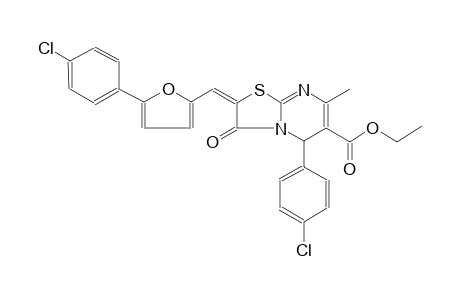 ethyl (2E)-5-(4-chlorophenyl)-2-{[5-(4-chlorophenyl)-2-furyl]methylene}-7-methyl-3-oxo-2,3-dihydro-5H-[1,3]thiazolo[3,2-a]pyrimidine-6-carboxylate