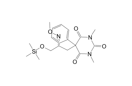 2,4,6(1H,3H,5H)-Pyrimidinetrione, 5-[2-(methoxyimino)-3-[(trimethylsilyl)oxy]propyl]-1,3-dimethyl-5-phenyl-