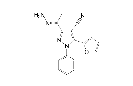 5-(furan-2-yl)-3-(1-hydrazonoethyl)-1-phenyl-1H-pyrazole-4-carbonitrile