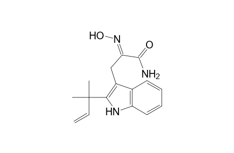 1H-Indole-3-propanamide, 2-(1,1-dimethyl-2-propenyl)-.alpha.-(hydroxyimino)-, (E)-
