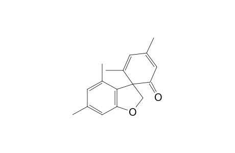 3,5-Dimethyl-2,4-cyclohexadienone-6-spiro-3'-(4',6'-dimethyl-2',3'-dihydrobenzo[b]furan)